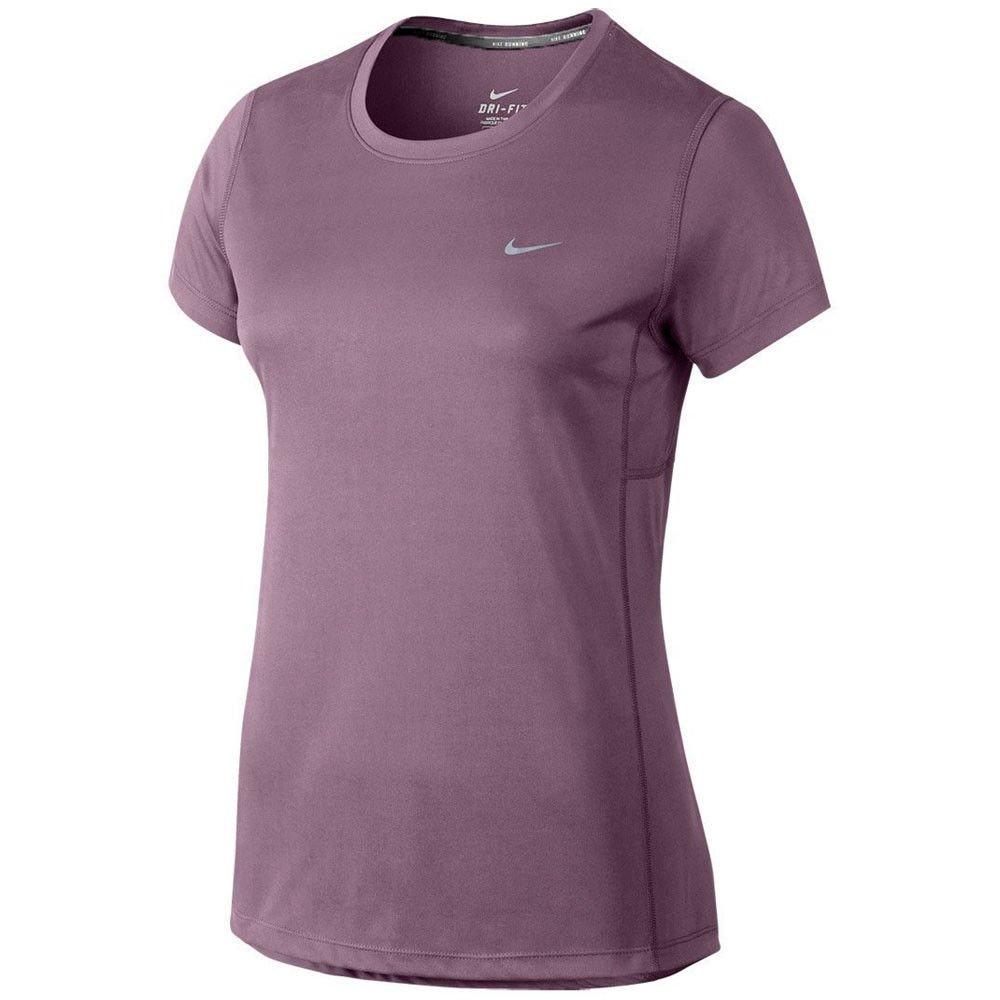 Nike Miler Womens Short-Sleeved Top, Purple Shade, 686911-533
