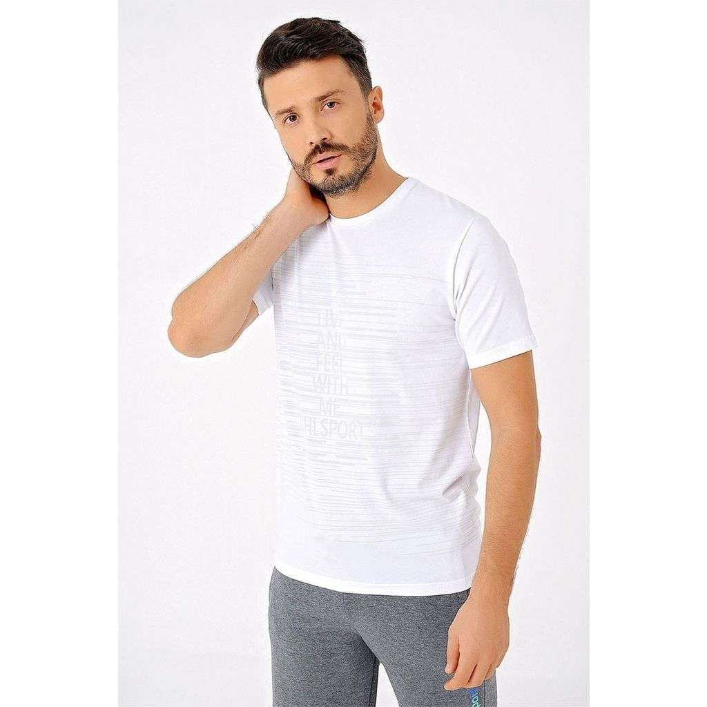 Uhlsport Erkek Beyaz T-shirt Gust - 3211109