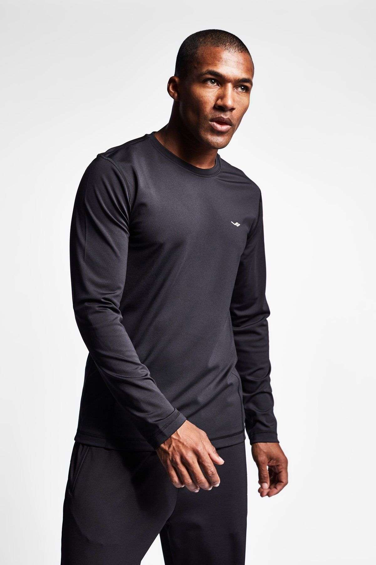 Siyah Erkek Uzun Kollu T-Shirt 20K-1038-21K